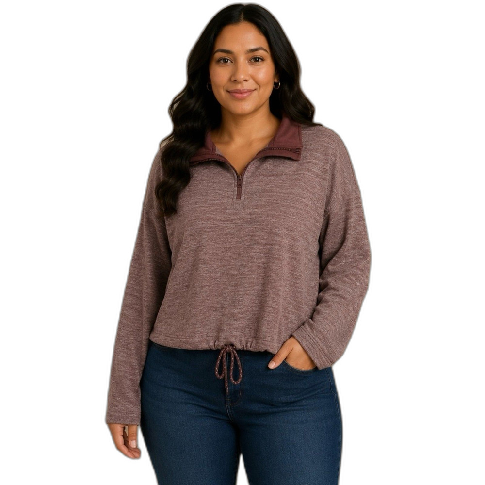 Avalanche Quarter-Zip Pullover Sweater - super soft - Size Large NWOT